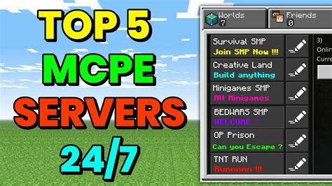 mcpe server list